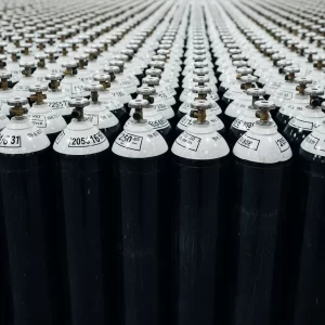 A huge lot of oxygen cylinders